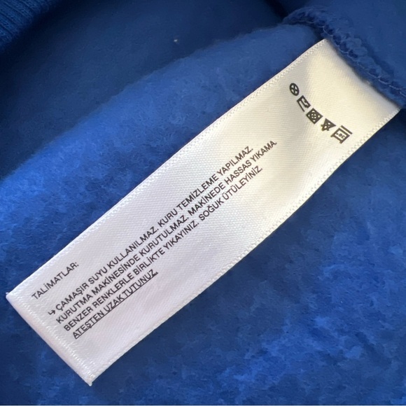 Unstuck Men's Long Sleeve Pullover Drawstring Hoodie Blue Sweatshirt Size Medium - Picture 11 of 11